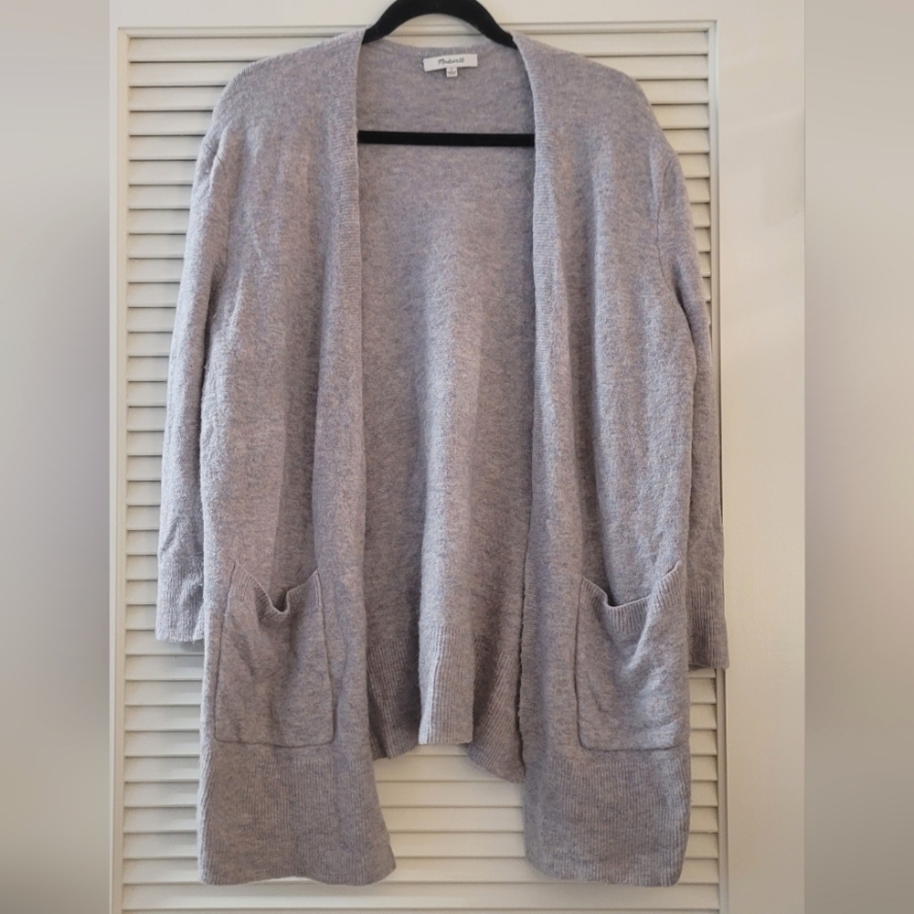 Madewell - Purple/Grey/Blue Cozy Oversized Open Cardigan With Pockets